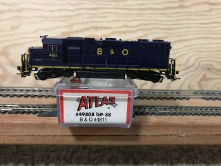 Atlas N Scale 49808 Baltimore & Ohio (b&o) Gp - 38 4811 Decoder Ready