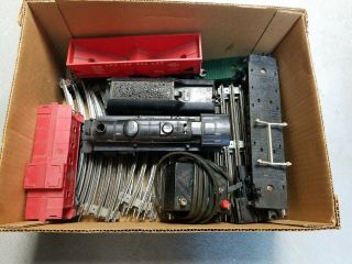 Box Of Lionel,  Locomotive Freight Cars Track And Transformer = Wow
