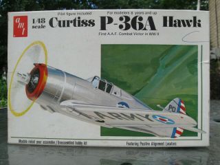 Vintage Amt 1/48 Curtiss P - 36a Hawk T645