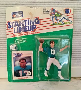 Dan Marino Nfl Miami Dolphins 1988 Startling Lineup Action Figure Nos Rare 80s