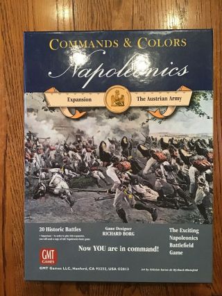 Command & Colors Napoleonics: The Austrian Army Expansion By Gmt Games Nm