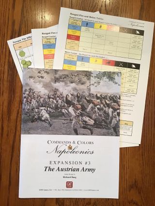 Command & Colors Napoleonics: The Austrian Army Expansion by GMT Games NM 4