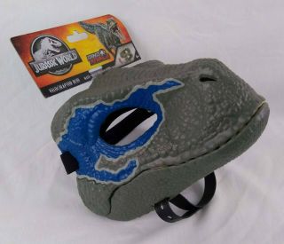 Jurassic World Velociraptor Blue Dino Rivals Mask With Tags B6