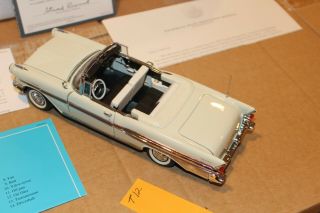 T11 Franklin 1957 Pontiac Bonneville 1:24 Cream Cert B11VB59 7
