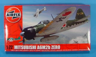 1/72 Airfix A01005 Japanese Mitsubishi A6m2b Zero Plastic Model Airplane Kit