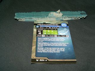 Axis & Allies War At Sea United States Uss Enterprise Aircraft Carrier