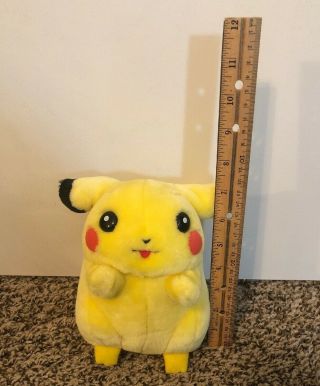 Nintendo Pokemon I Choose You Pikachu Talking Light Up Plush Toy 1998 8 " Vtg