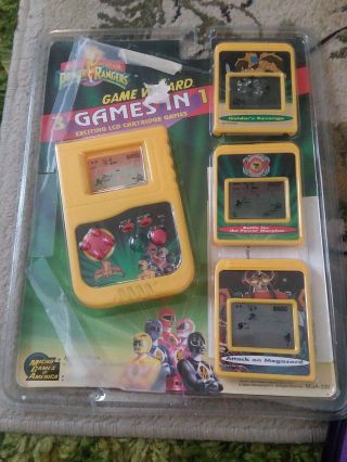 1994 Mighty Morphin Power Rangers Game Wizard 3 Games In 1 Micro Games Handheld