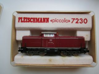 N Scale Fleischmann Piccolo 7230 Diesel Locomotive Br212,  Box