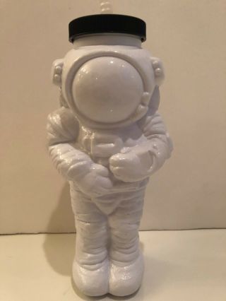 Astronaut Space Man Plastic Cup Twist Top Cap and Straw Space Camp 1997 Made USA 2