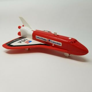 Vintage Nasa Space Shuttle Toy Columbia Red Processed Plastic Co.