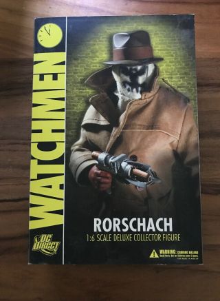 Watchmen Rorschach 1:6 Scale Deluxe Figure - Dc Direct Nib