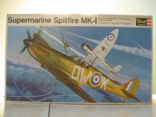 1971 Vintage Revell 1/32 Supermarine Spitfire Mk.  I H - 282