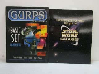 Gurps 4th Edition Basic Set Campaigns Hardback & Star Wars Galaxies Art Book