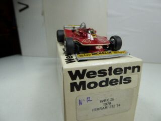 Western Models 1 43 Wrk 25 Ferrari 312 T4 F1 Gilles Villeneuve 1979