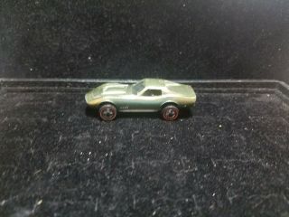 1968 Hot Wheels Redline Custom Corvette Olive - Rare