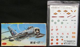 1/72 Kp Models Mikoyan Mig - 17pf " Fresco " Fighter With Colorado Decal Set