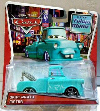 Disney Pixar Cars Drift Party Mater Tokyo Mater 1/64 Card Has Some Damage