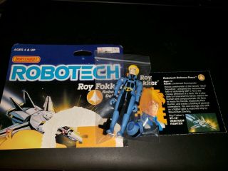 1985 Matchbox Robotech Roy Fokker Defense Force Issue Minty