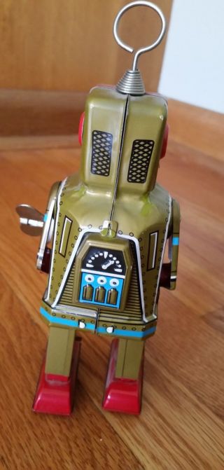 Vintage toy China Space Robot wind up tin robot collectible 3