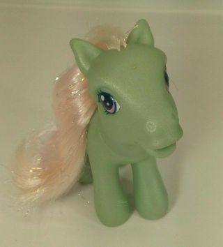 My Little Pony MLP G3: Minty glittery green w/ pink hair,  peppermints cutie mark 2
