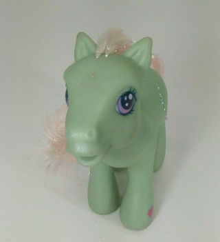 My Little Pony MLP G3: Minty glittery green w/ pink hair,  peppermints cutie mark 3