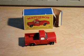 Lesney Matchbox Jeep Gladiator Pickup 71