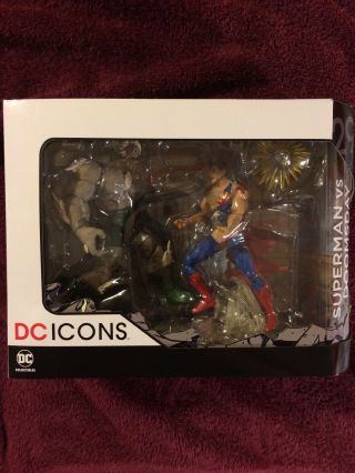 Dc Icons Superman Vs Doomsday Death Of Superman Deluxe Set 29