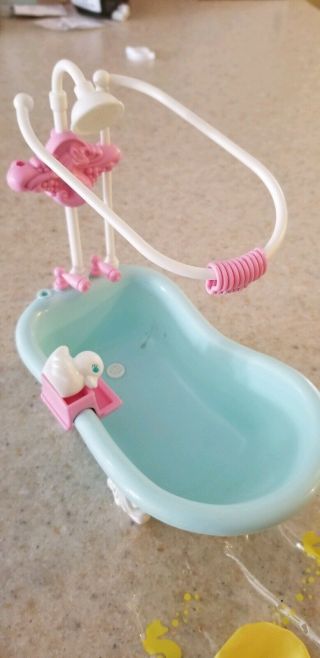 VTG G1 My Little Pony Scrub - a - Dub - Tub with many accessories 3