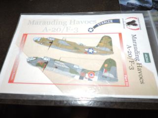 Eagle Strike Decals 1/48th Scale Sheet Marauding Havocs A - 20 - F3 48204