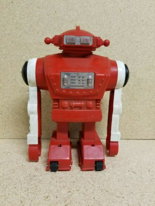 Vintage Plastic Red Robot Made In Japan 8 " Tall