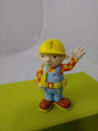 Bob The Builder 4 1/2 " Figure Hasbro 2001 Pvc Plastic