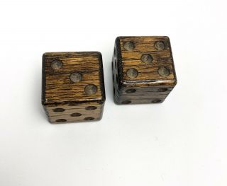 Large Wood Dice Possibly Handmade