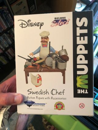 Disney The Muppets Swedish Chef Deluxe Action Figure Set by Diamond Select NIB 3