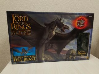 Lord Of The Rings Return King Fell Beast Deluxe Poseable Toybiz Ringwraith Rider
