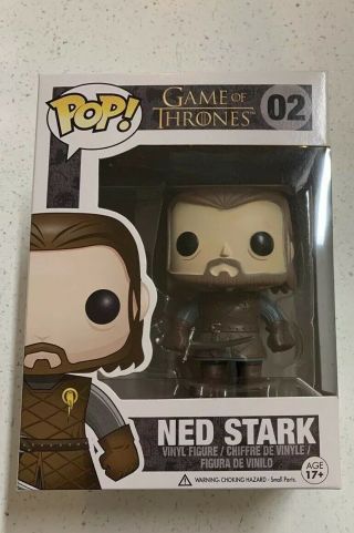 Ned Stark Game Of Thrones Funko Pop Vinyl Figurine 02 Vaulted With Protector