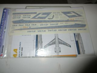 Hawkeye Models 1/144th Scale Taa Boeing 727 - 100 Decal Cds 121