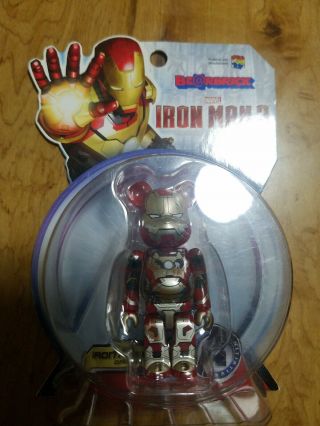 Medicom Be@rbrick 2015 Marvel Iron Man 3 100 Mark Xlii 42 Damage Ver Bearbrick