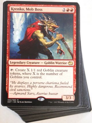 Custom Commander Deck Krenko Mob Boss - Goblin Tribal - Edh Mtg Magic Card