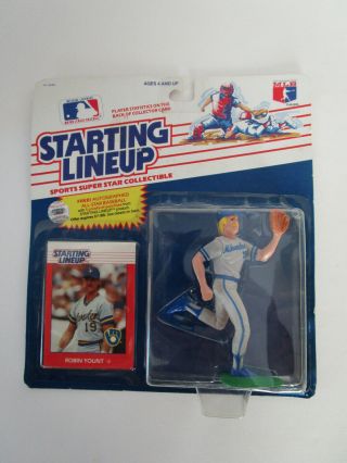 1988 Baseball Starting Lineup Rookie Card Robin Yount Milwaukee Brewers Jersey