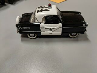 1956 Nash Metropolitan Franklin 1:24 Police Car Black And White Rare