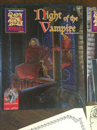 Ad&d Dungeons & Dragons Mystara Night Of The Vampire Audio Cd Adventure Game
