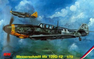 1/72 Mpm Models Messerschmitt Bf - 109g - 12 Fighter Upgraded Kit