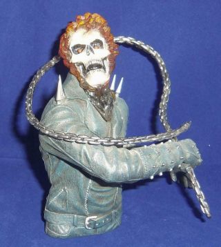 2007 Marvel Ghost Rider Limited Edition Gift Set Mini Bust Statue Only (no Dvd)