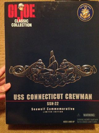 Gi Joe Uss Connecticut Crewman - Ssn - 22 Seawolf Commenorative