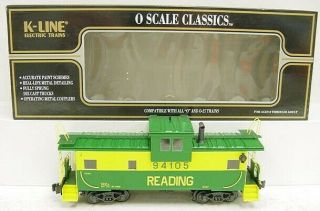 K - Line K613 - 1932 Reading Extented Vision Scale Smoking Caboose Ln/box