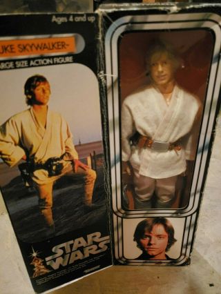 Vintage Star Wars 12 Inch Luke Skywalker Hope 12 " Box 1978