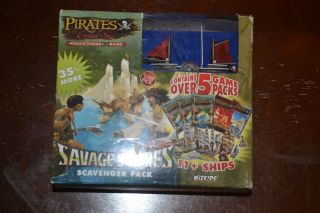 Wizkids Pirates Csg Savage Shores Scavenger Pack Booster Packs Open Box