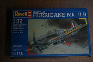 1/72 Revell Hawker Hurricane Mk.  Ii B British W.  W.  Ii Fighter In Open Box