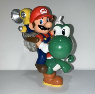 Nintendo Power Gamepro Mario Sunshine Mario And Yoshi Figures Complete